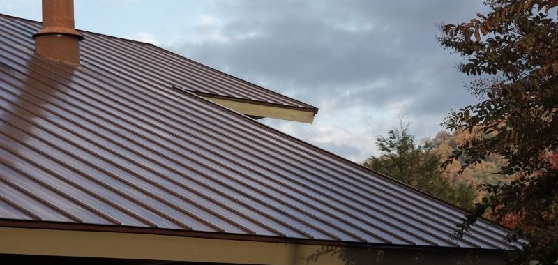 Beautiful brown metal roof